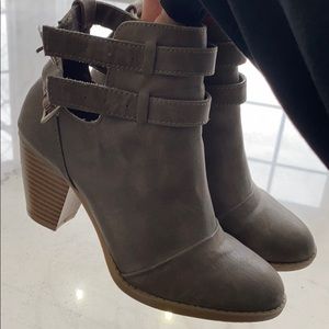 Grey booties size 6